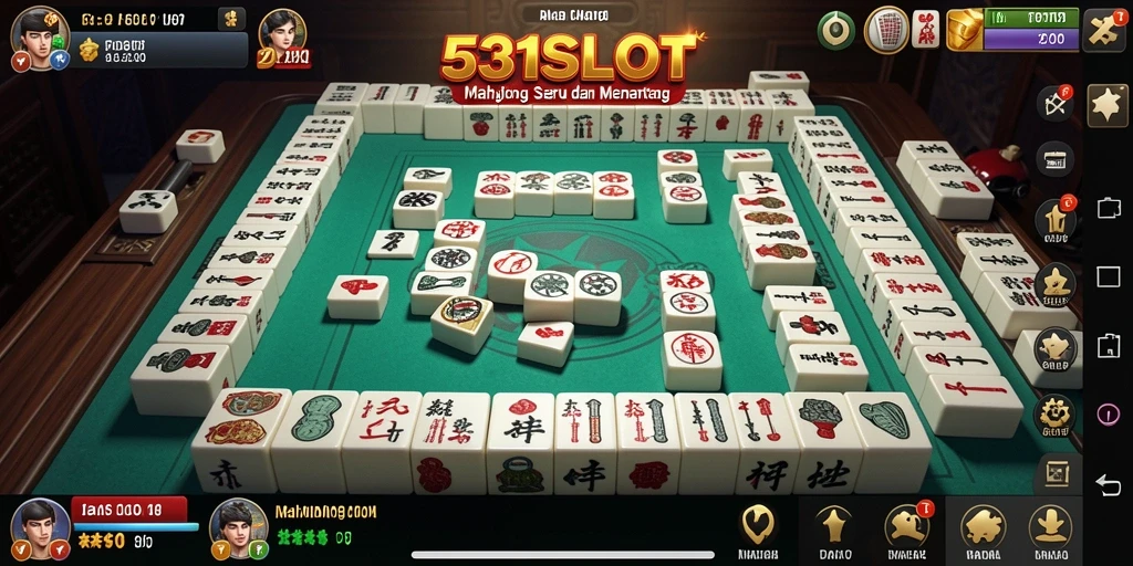 Tampilan permainan Mahjong yang menegangkan dan penuh strategi.