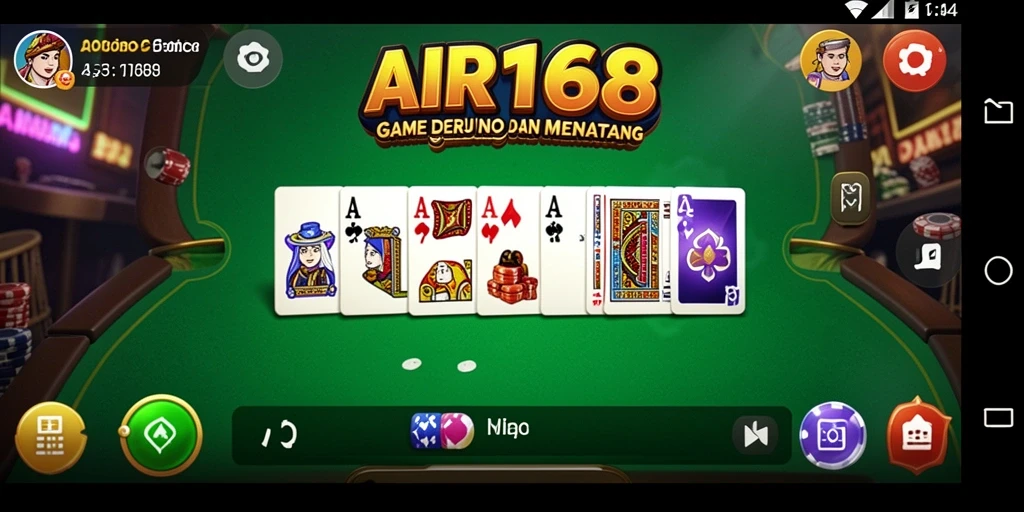 Tampilan gameplay Domino yang menarik dan mendebarkan di AIR168.