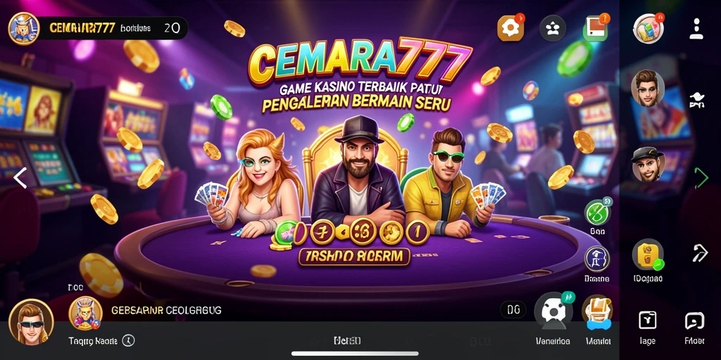 Tampilan gameplay menarik di CEMARA777 dengan berbagai pilihan permainan Kasino.