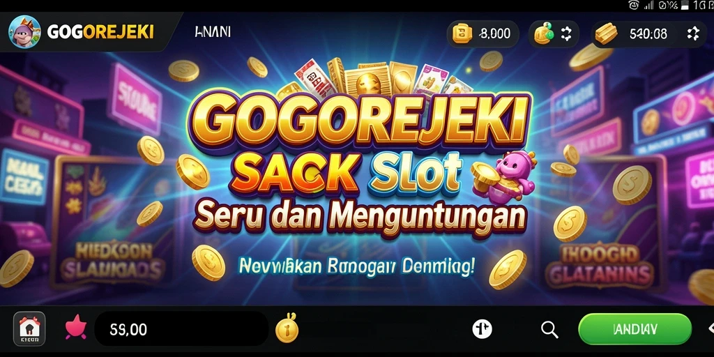 Tampilan gameplay GOGOREJEKI yang menarik saat memutar gulungan slot.
