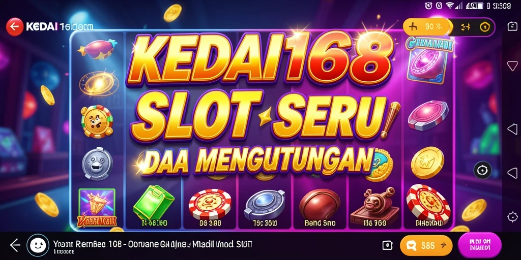 Tampilan seru dan mengasyikkan dari permainan slot KEDAI168.